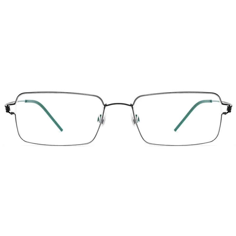 Håndlavet I Massivt Glas Ramme Mænd Nærsynethed Øje Glas Recept Briller Kvinder 2019 Koreanske Skrueløs Optiske Billeder Briller