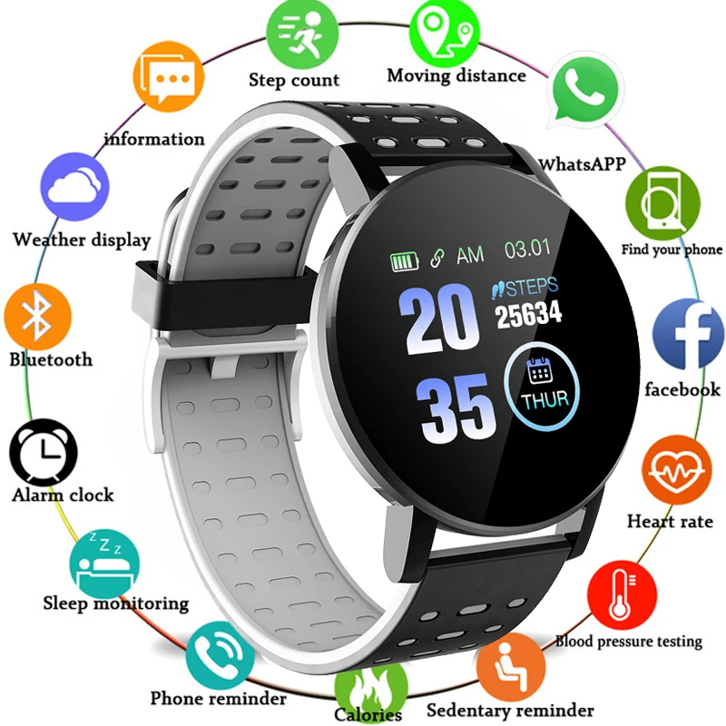 FXM 2020 Smart Armbånd Ur Digital Ur Mænd puls Smart Ur Armbånd Sports Ure Band Smartwatch Til Android, IOS
