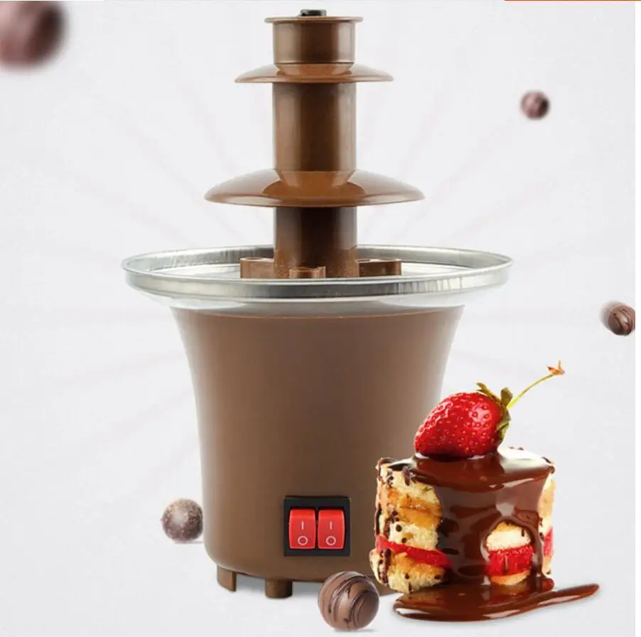Kreativt Design Mini Chokolade Springvand til Salg Fondue Maskine Chokolade Smelter Med Varme