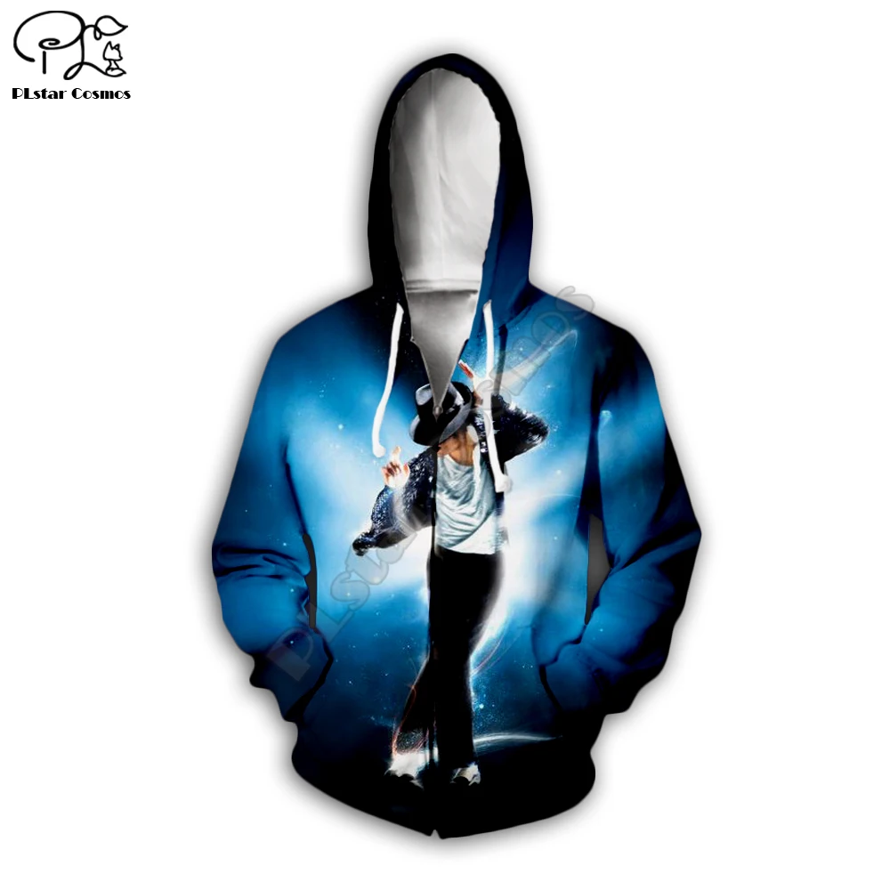 PLstar Kosmos Michael Jackson 3D Printet Hoodie/Trøje/Jakke/Herre Dame hip hop tøj Fan kostume