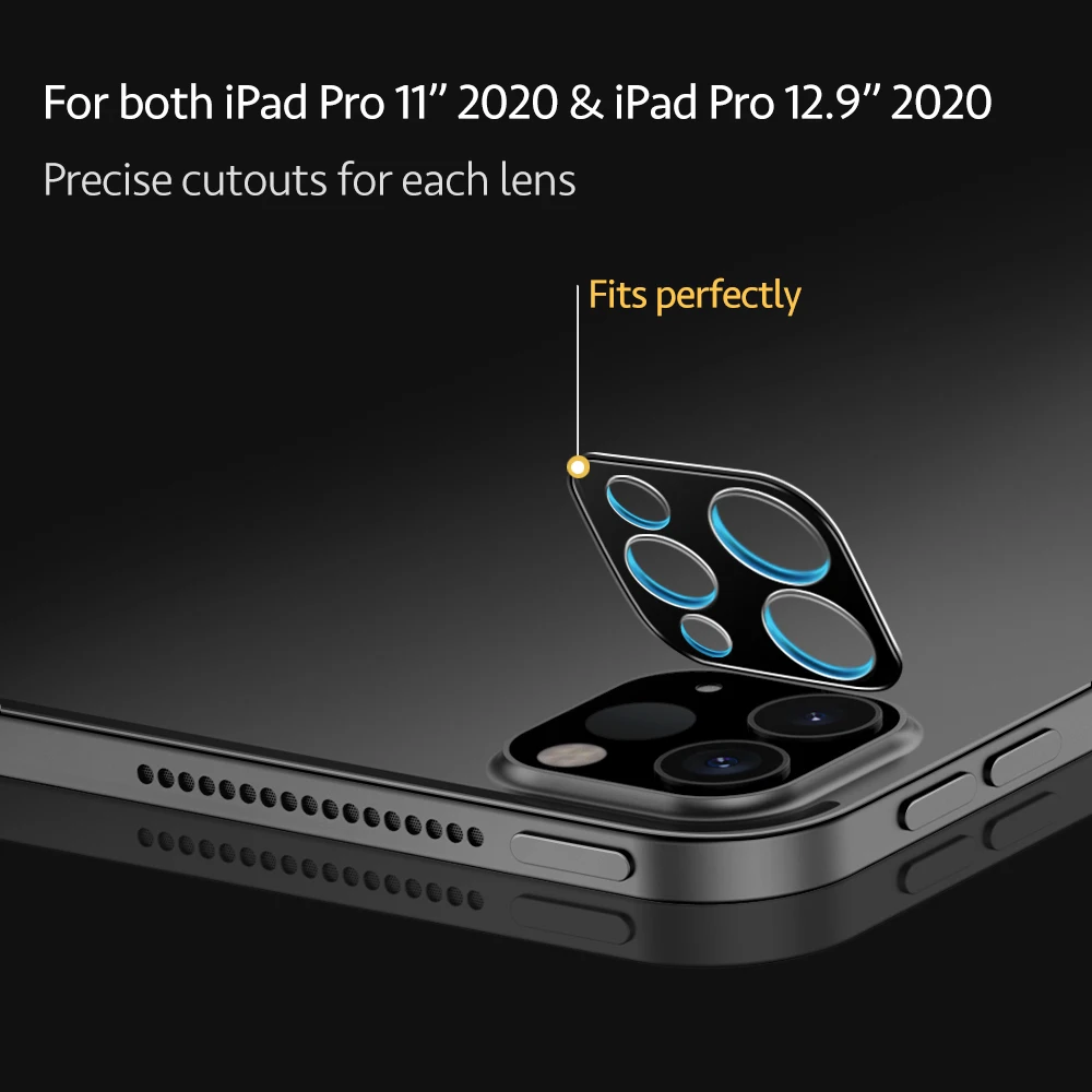 ESR 2STK Len Film Til 2020 iPad Pro 11 12.9 Tommer High Definition Eksplosion Glas Bevis Protector Full Kamera Dækning Film