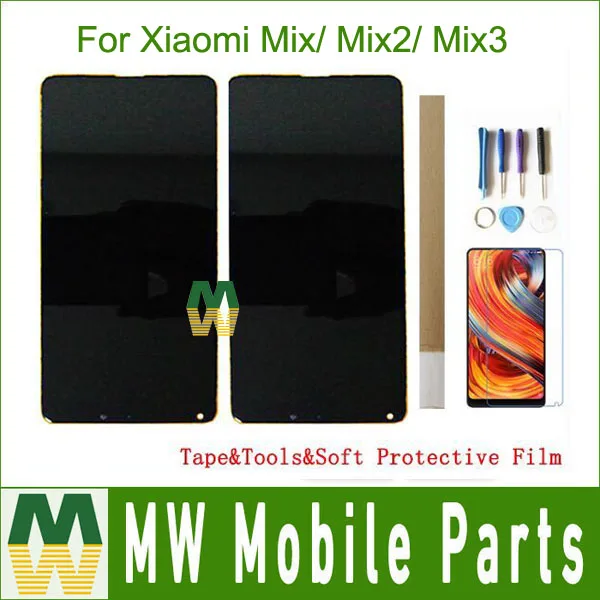 Den oprindelige Xiaomi Mix Mix2 Mix 2S Mix3 Mix 3 LCD-Skærm Med Touch screen-Sensor Digiziter Montage KIT Sort Hvid