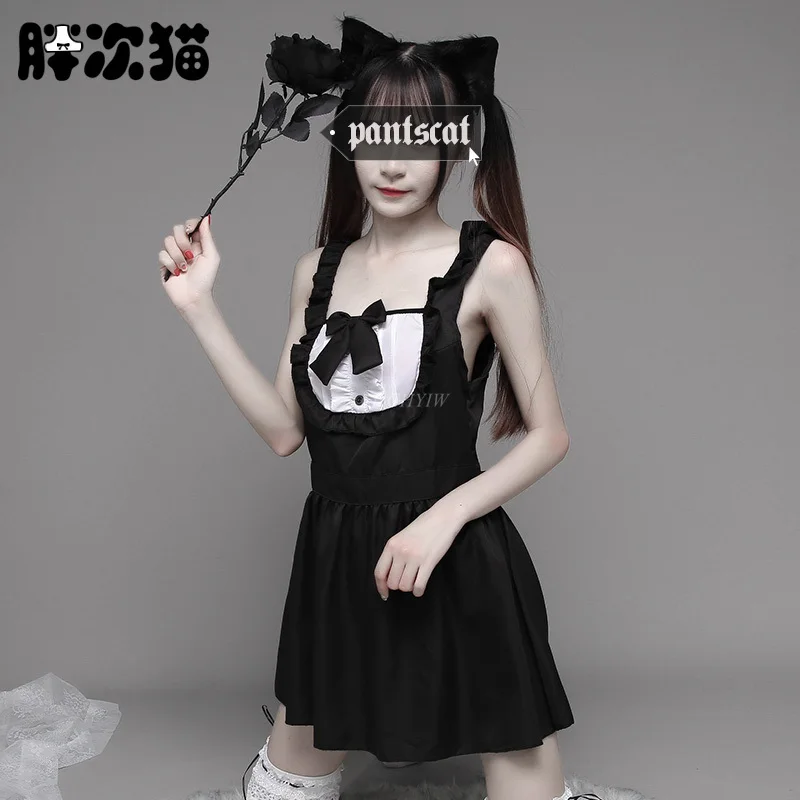 Japanske Søde Sexede Kvinder ' s Nite fransk Lolita Stuepige Cosplay Kostume Kvinder Tjener Cosplay Skole Pige Kostume Halloween Catwoman