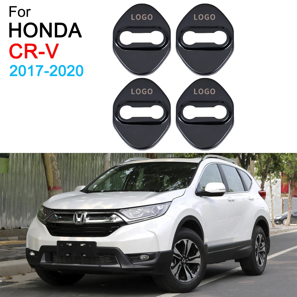 4stk Bil Styling dørlås Dækker Dekoration Protector Logo Emblem Tilfældet for Honda CRV 5 Tilbehør 2017 2018 2019 2020