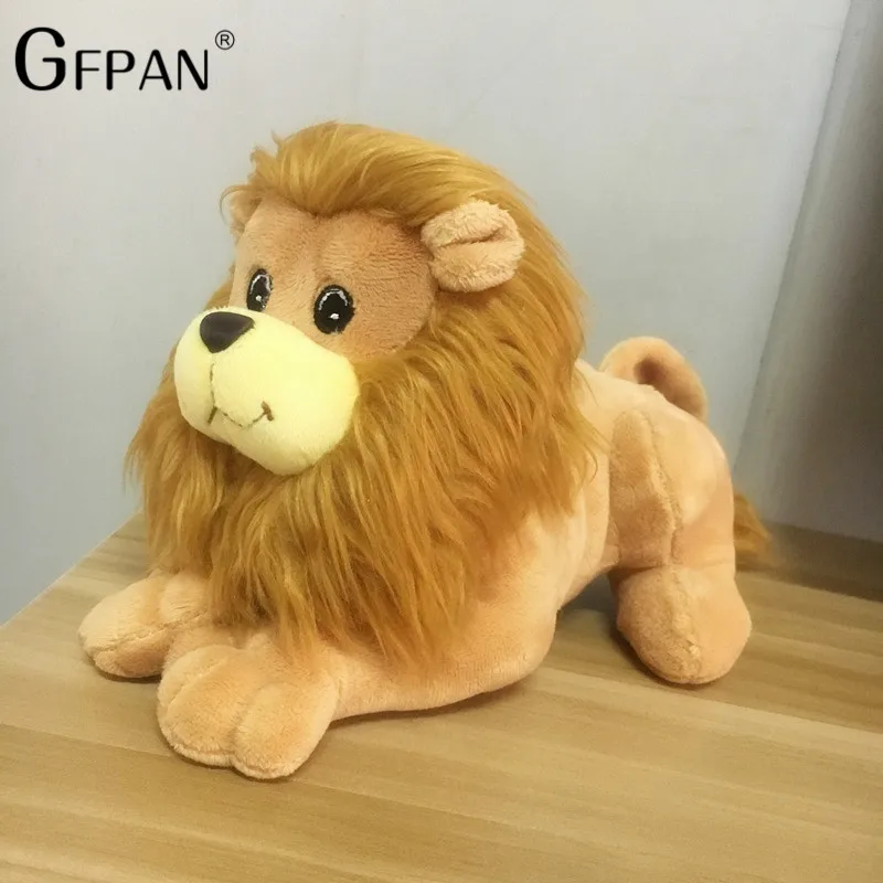 1pc udstoppet Løve Høj Kvalitet Cute Lion 25cm Den Overdådigt Legetøj Blød Udstoppede Dyr dukke Pædagogisk Legetøj For Børn