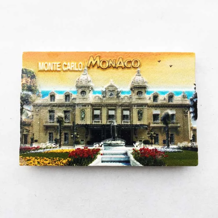 Europæiske Monaco Gamle Slot Palace Arkitektoniske Vartegn Turisme Souvenir-Monte Cario Harpiks Dekorative Magneter Gave Ideer