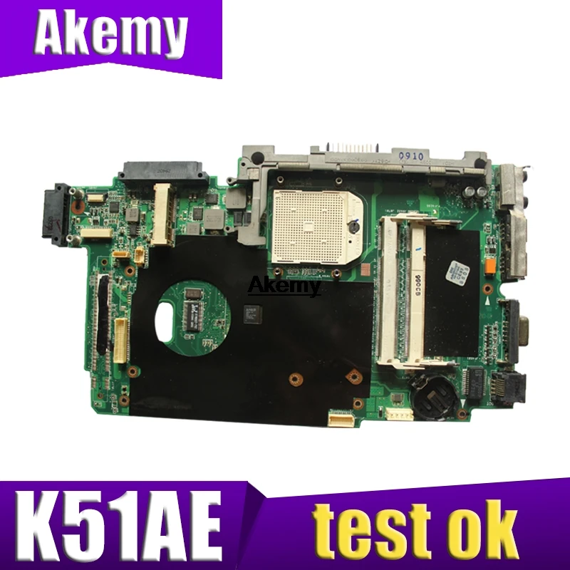 K51AE Bundkort AMD For ASUS K70AE X7AE K51AB K51AC K70AC Laptop bundkort K51AE Bundkort test OK