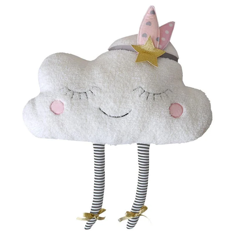Cloud Baby Dekorativ Pude til Sofa Stol Plys Legetøj Udstoppet Dukke Kids Room Decor Kaste Puder Bil Tilbage Puder