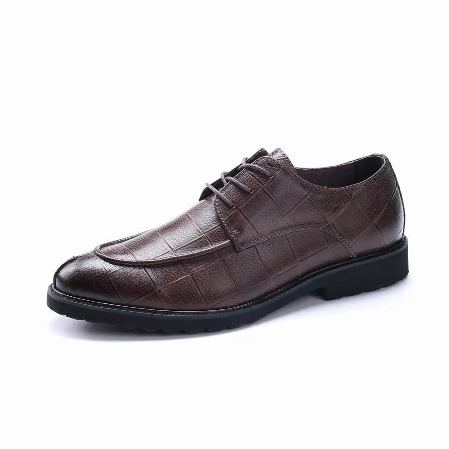 EIOUPI nye design top real fuldnarvet læder herre formel business sko mænd kjole åndbar sko e66101
