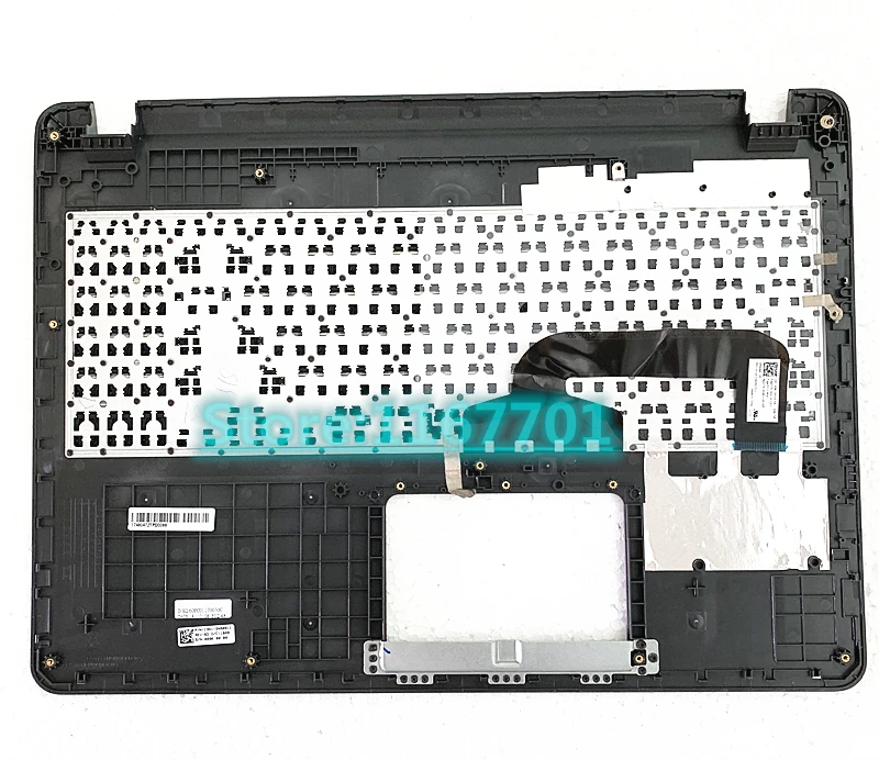 Bærbar OS Tastatur Hus Shell Cover til Asus Vivobook 15 X507 Y5000 Y5000U Y5000UB Sølv Grå OS RU 13N1-3XA0911