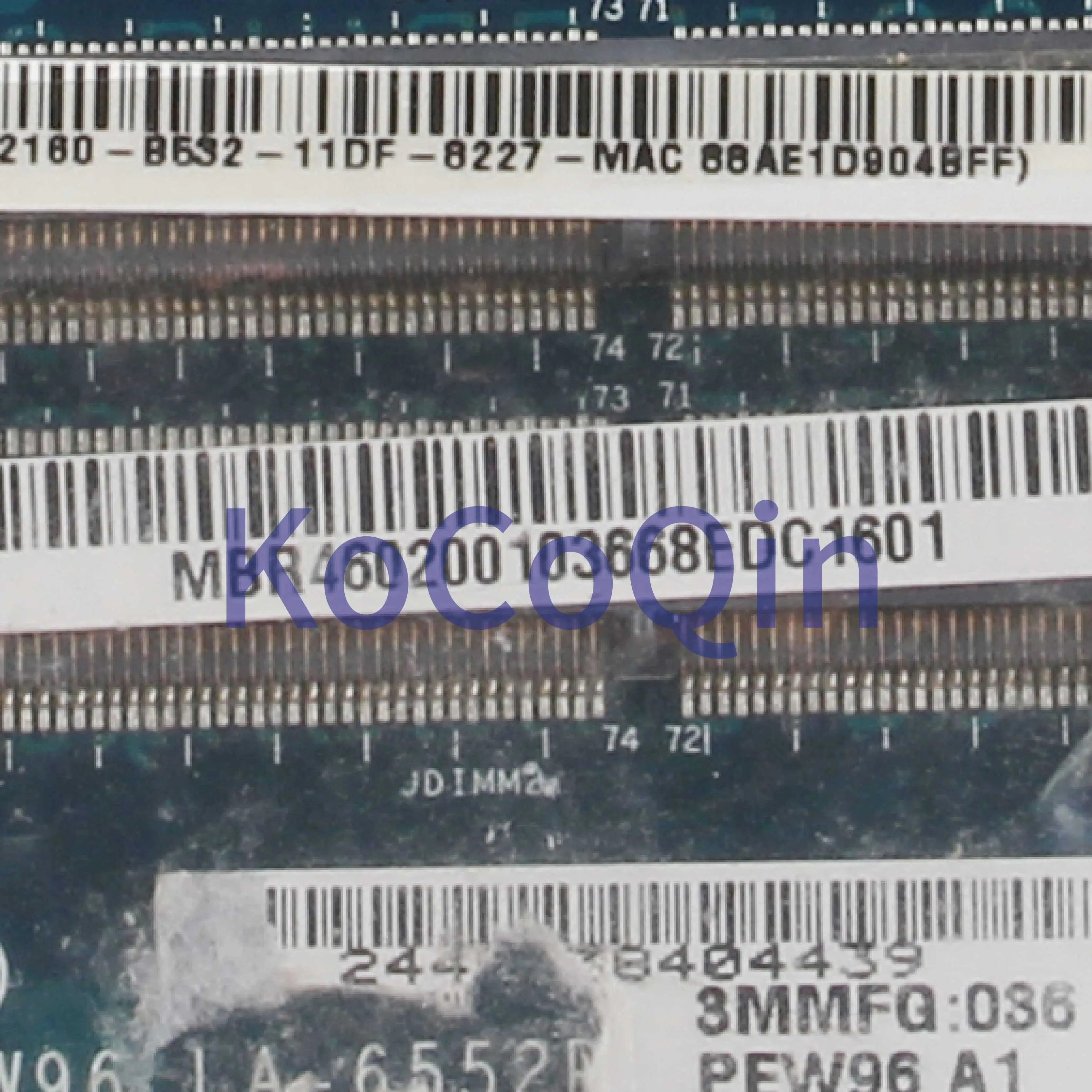 KoCoQin Laptop bundkort Til ACER Aspire 5552 Bundkort PEW96 LA-6552P MBR4602001 AMD