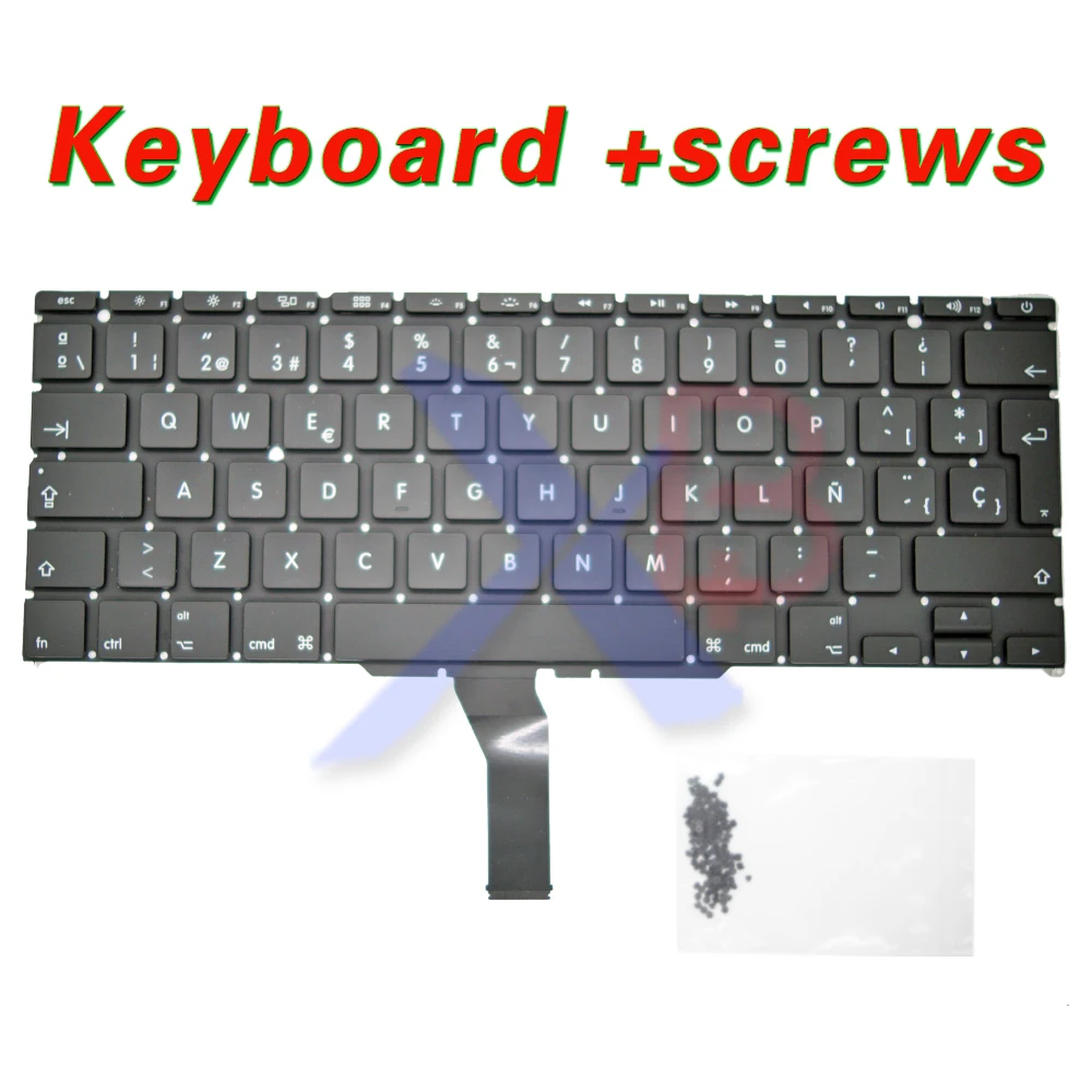 For A1370 A1465 SP spansk tastatur/Baggrundslys Baggrundsbelyst+100pcs tastatur skruer Til MacBook Air 11.6