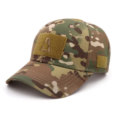 2020 nye forår og efterår mænds udendørs taktiske baseball cap camouflage Velcro camouflage baseball cap engros