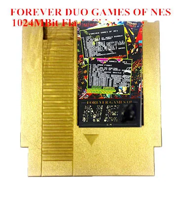 For EVIGT DUO GAMES NE 852 i 1 (405+447) Spil Patron til NES/FC-Konsollen, i alt 852 spil 1024MBit Flash Chip i brug