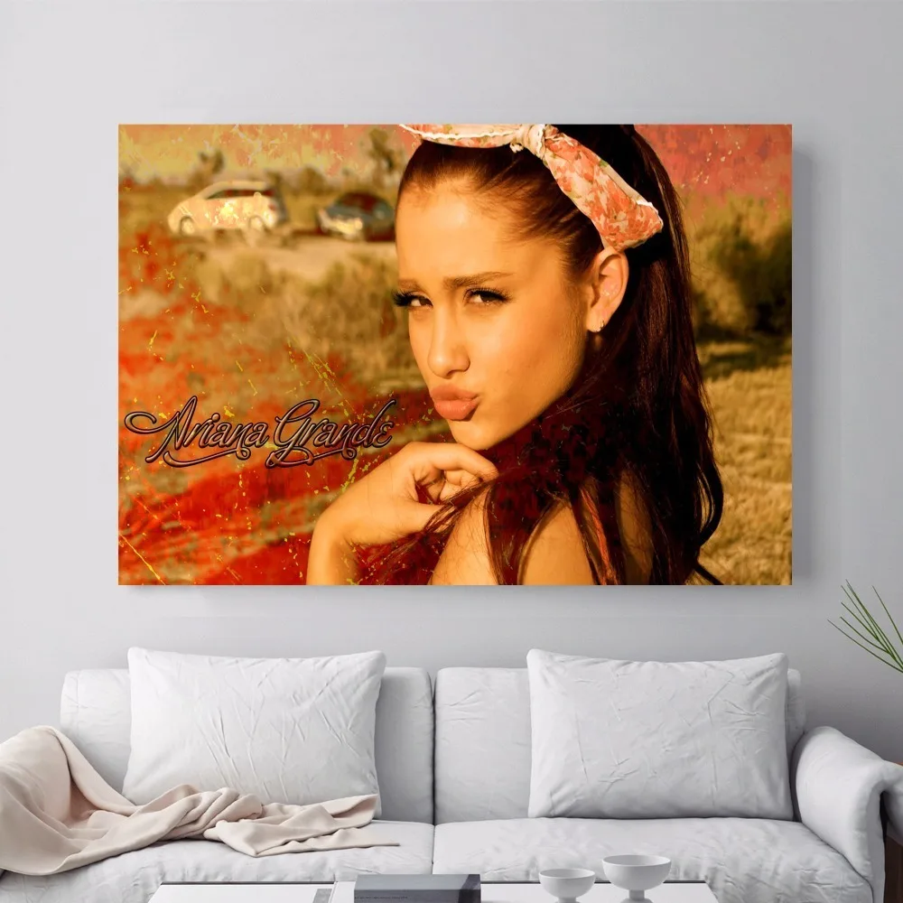 Sexet Ariana Grande Vintage Lærred Kunst Udskriver Maleri Plakat Væg Billeder Til Stuen, Boligindretning Indretning Uden Ramme