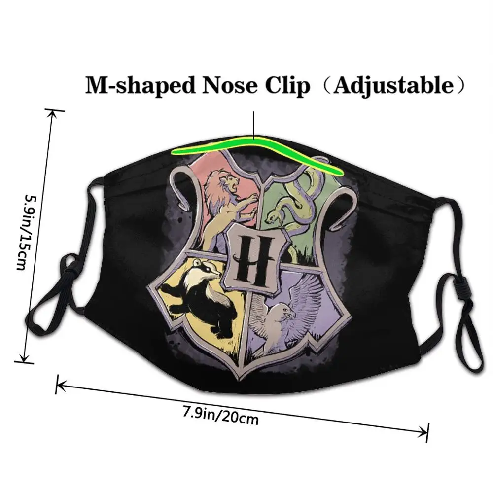 Harry Elsker-potter Hogwarts mascarillas de tela lavables con filtro masker til kim beskyttelse for voksne mode maske