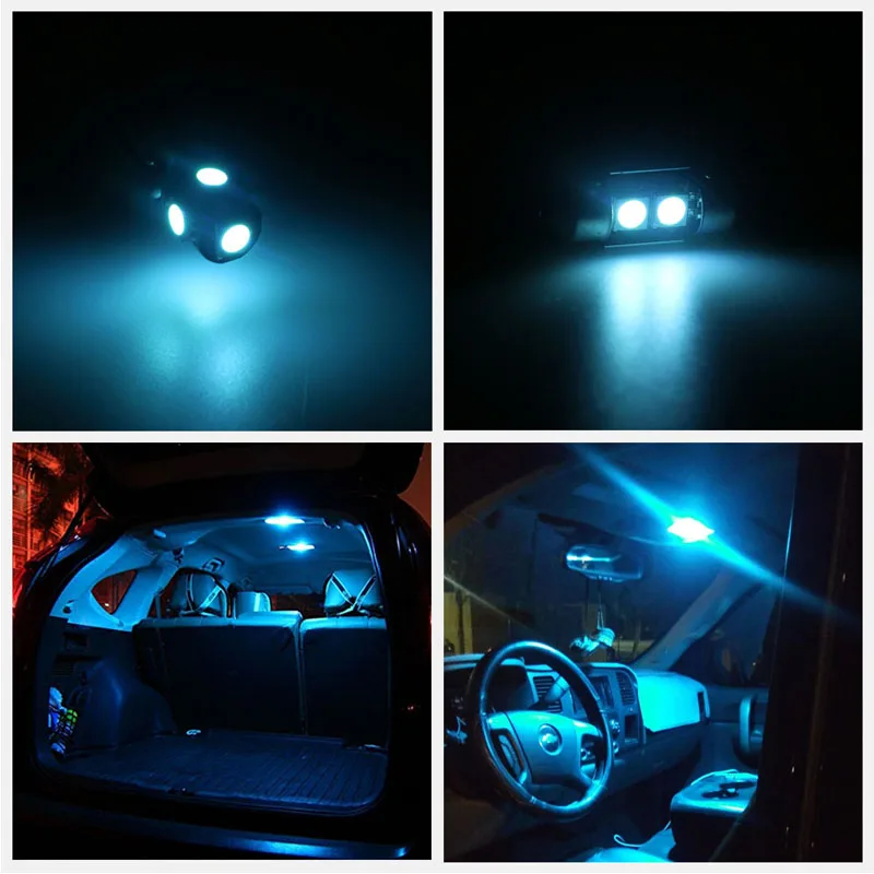 12pcs Xenon Hvide LED-Pærer Interior Package Kit Til 2009 2010 2011 Mazda 6 Kort Dome Kuffert Nummerplade Lygte
