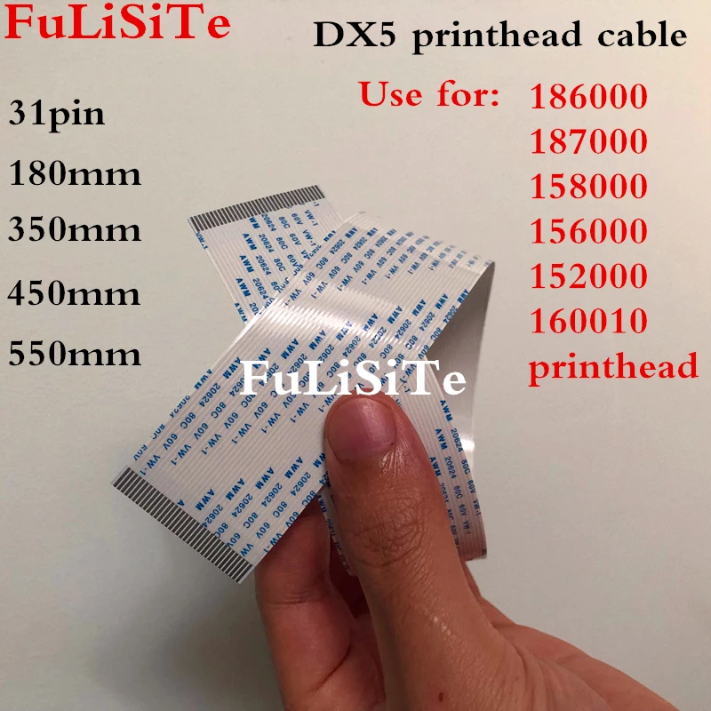 Gratis forsendelse 8stk DX5 printhovedet kabel 31pins for Allwin Zhongye Menneskelige Xuli printeren fladskærms data kabel-40cm