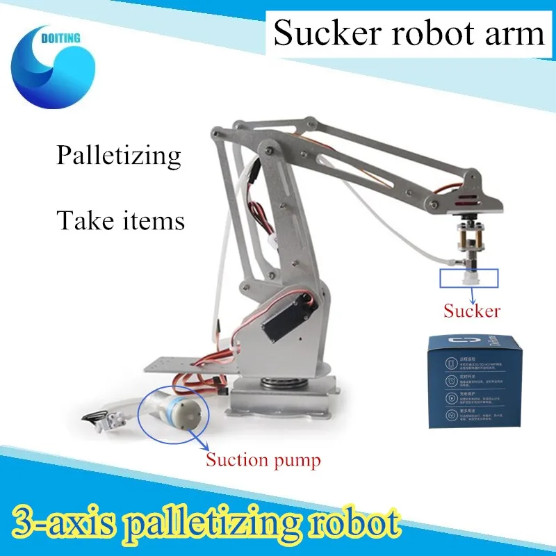 ur Junior Tochi træ 3 DOF Palletering Robot-Arm 3-akset Robot Med Sugekop Industriel 3D-Printer  Suge robot DIY Robot Dele Robot Uddannelse for \ Fjernbetjening Legetøj /  www.cykelscore.dk